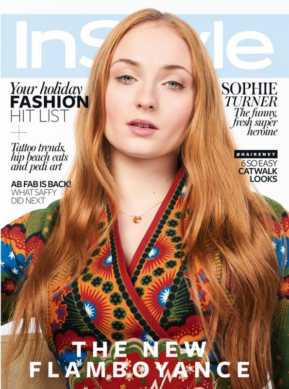 Софи Тернер на страницах британского InStyle