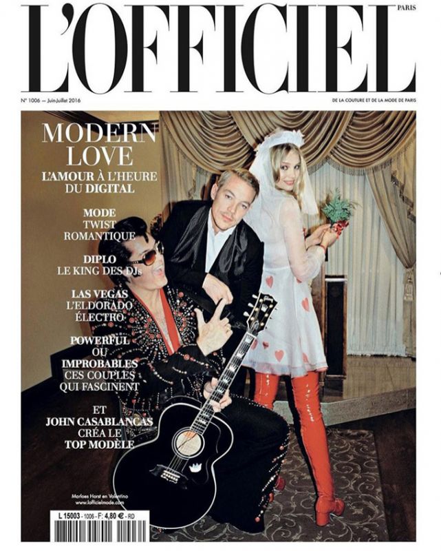 Марло Хорст в парижском L’Officiel