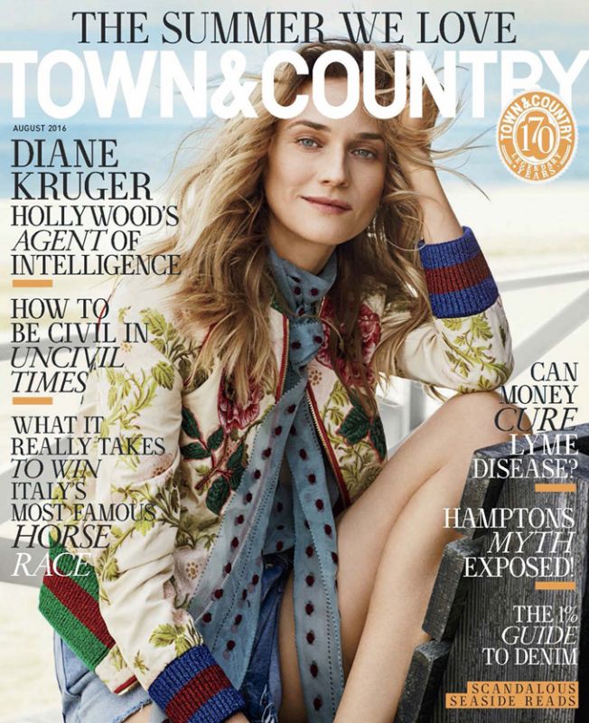 Дайан Крюгер на страницах Town & Country